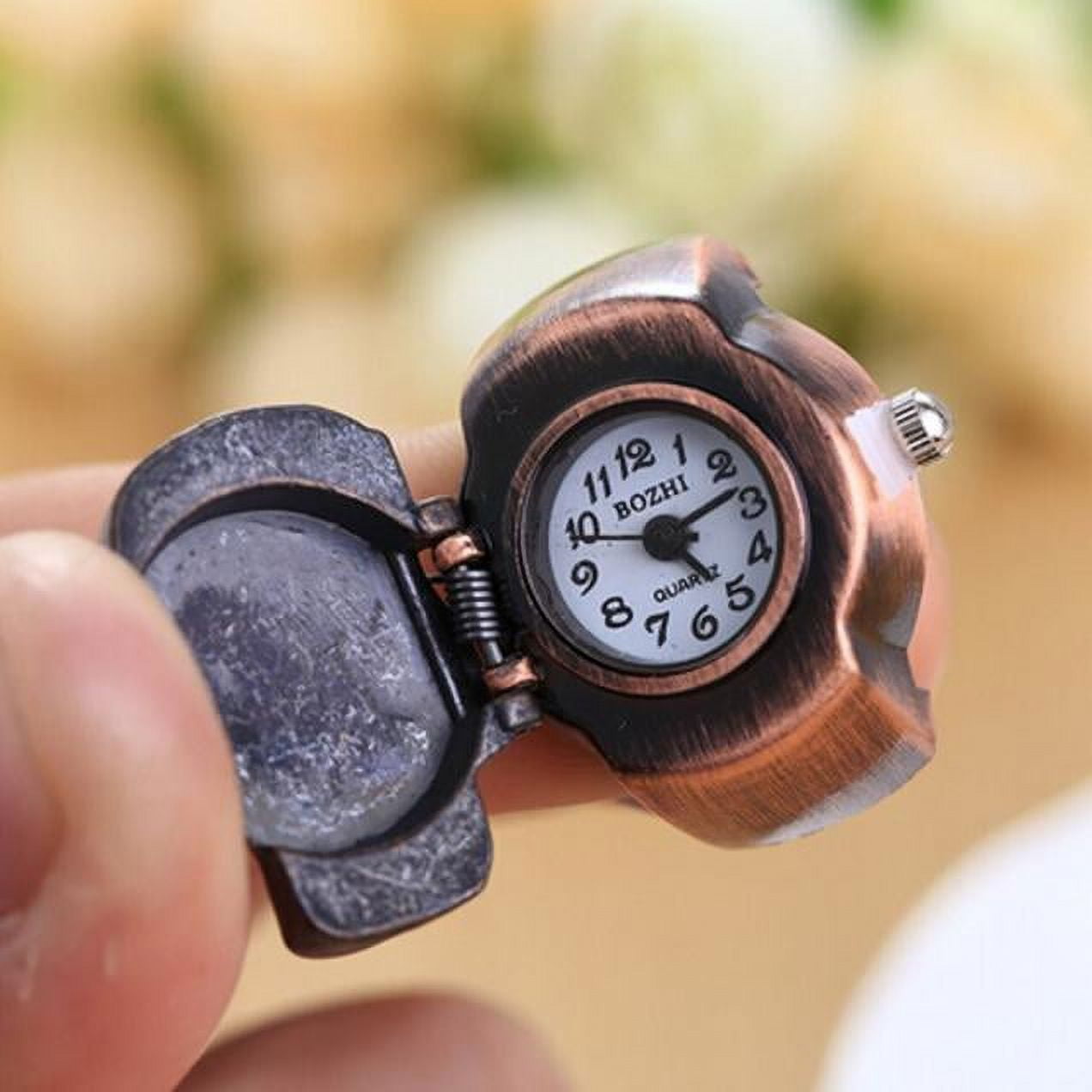 Skull ring watch best sale