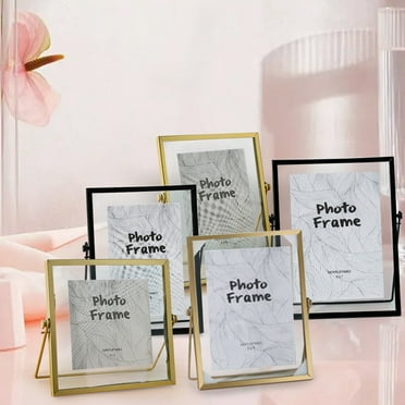 Discounted Stock! 1X Photo Frame Creative Handmade Diy Photo Frame Dried Flower Specimen 4 Inch 6 Inch Metal Glass Picture Frame Simple Small Ornaments Bk1 Today Deals! Kpamnxio Room Decor