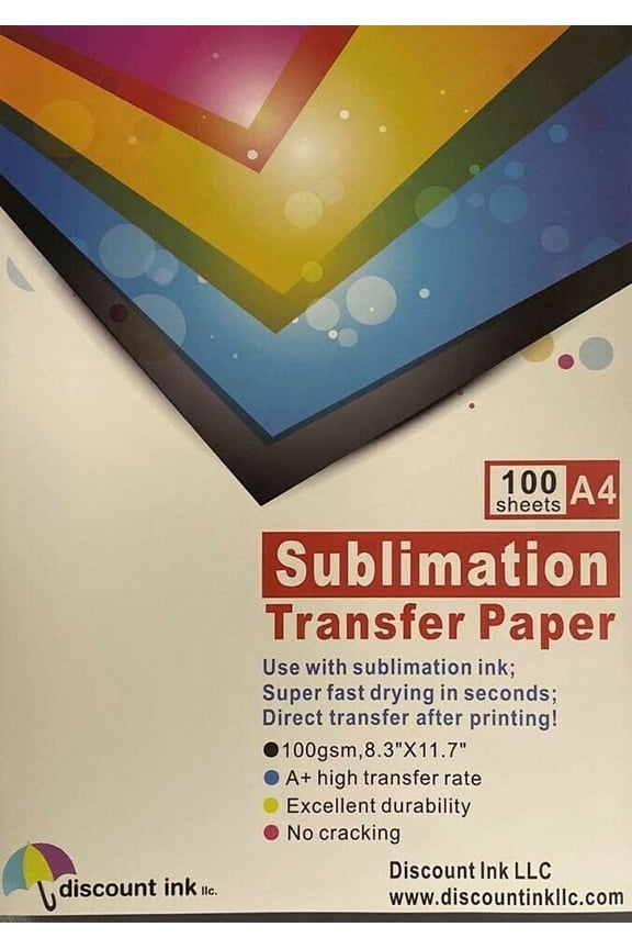 Transfer Paper A4 Sublimation Transfer for (100 Sheets)