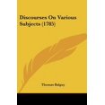 thumbnail image 1 of Discourses on Various Subjects (1785) Paperback, 1 of 1