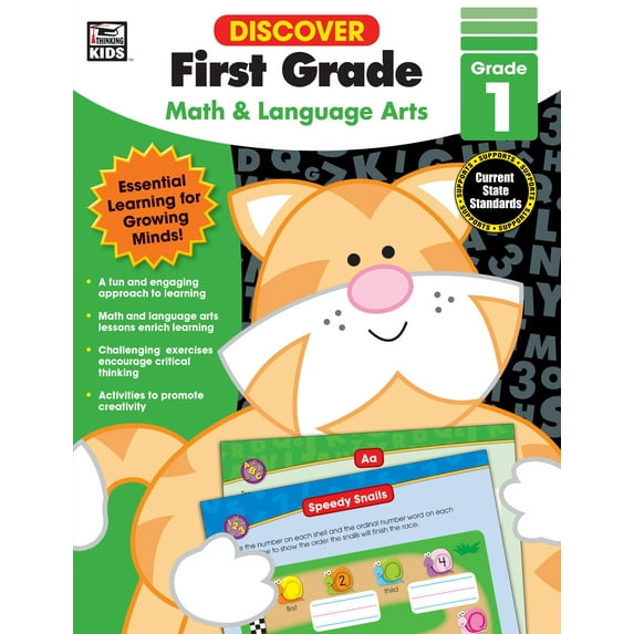 Discover: Discover First Grade : Math and Language Arts (Paperback)