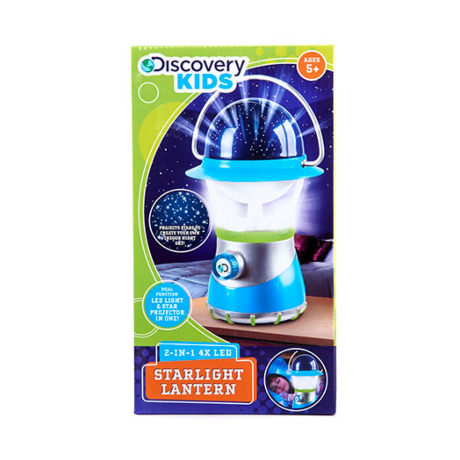 DISCOVERY KIDS 2-in-1 4X LED Starlight Lantern and Star Projector