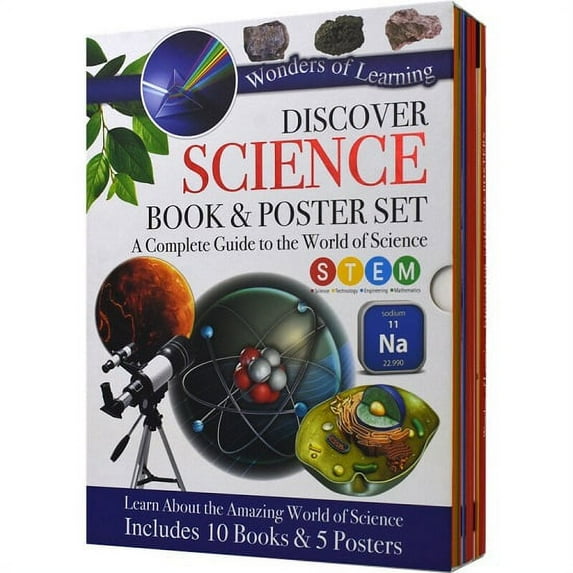 Discover Science Book and Poster Set: A Complete Guide to the World of Science (Wonders of Learning STEM)