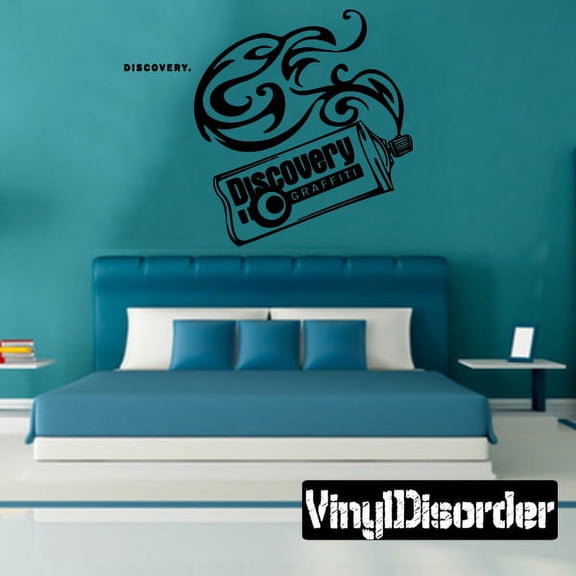 Discover Spray Paint Can Decal - 36 Inches