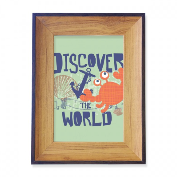 Discover World Crab Marine Organism Photo Frame Exhibition Display Art Desktop Painting