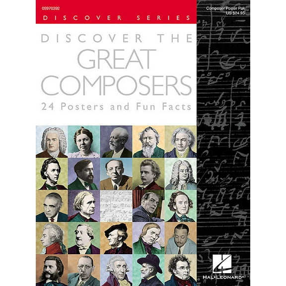 Discover the Great Composers (Set of 24 Posters): Poster Pack, (Paperback)