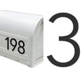 thumbnail image 1 of Discovered Designs - Individual 3D Acrylic Mailbox Number – Self Stick – Long Lasting – Weatherproof – Made in USA (Black 4 inch Number 3), 1 of 9