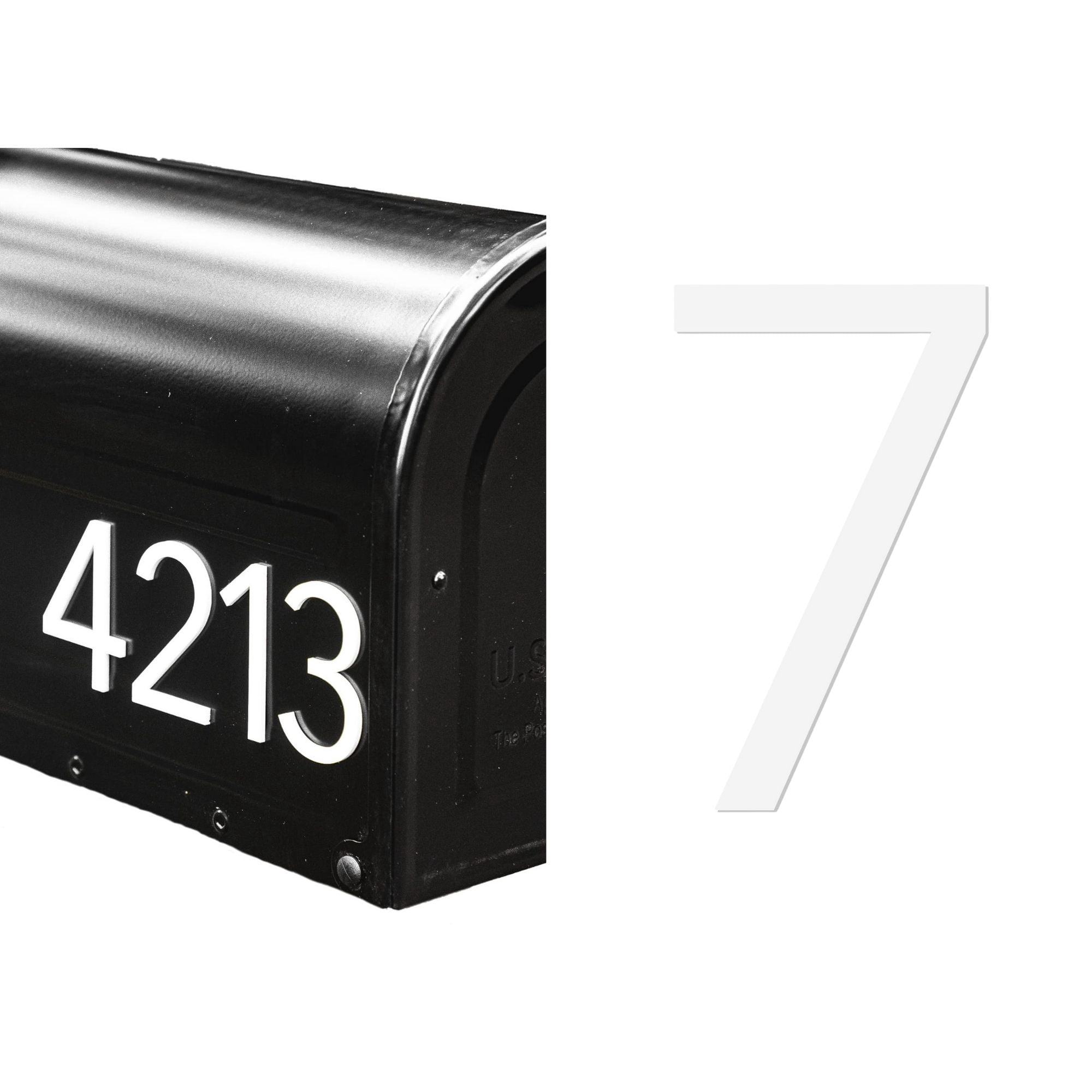 Discovered Designs - Individual 3D Acrylic Mailbox Number – Self Stick ...