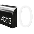 thumbnail image 1 of Discovered Designs - Individual 3D Acrylic Mailbox Number – Self Stick – Long Lasting – Weatherproof – Made in USA (White 4 inch Number 0), 1 of 9