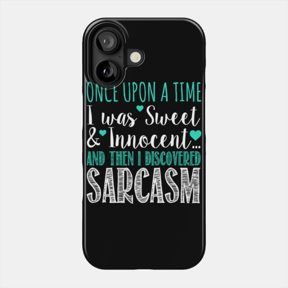 Discovered Sarcasm Gag Phone Case for iPhone 11 12 13 14 15 16 17 Bumper Cover