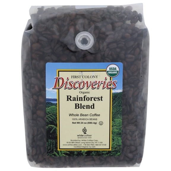 Discoveries Coffee Rainforest Blend Medium Organic 24 oz (Pack of 4)