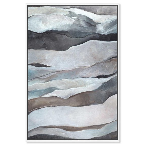 Discovering Tomorrow Canvas Geometric Abstract by Art Remedy, White Frame, 30" x 45"