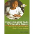 thumbnail image 1 of Pre-Owned Discovering What Works for Struggling Readers: Journeys of Exploration with Primary-Grade Students (Paperback) 0872070085 9780872070080, 1 of 1