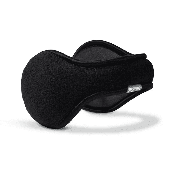 Discovery 180s Mens Black Fleece Ear Warmers, Degrees by 180s