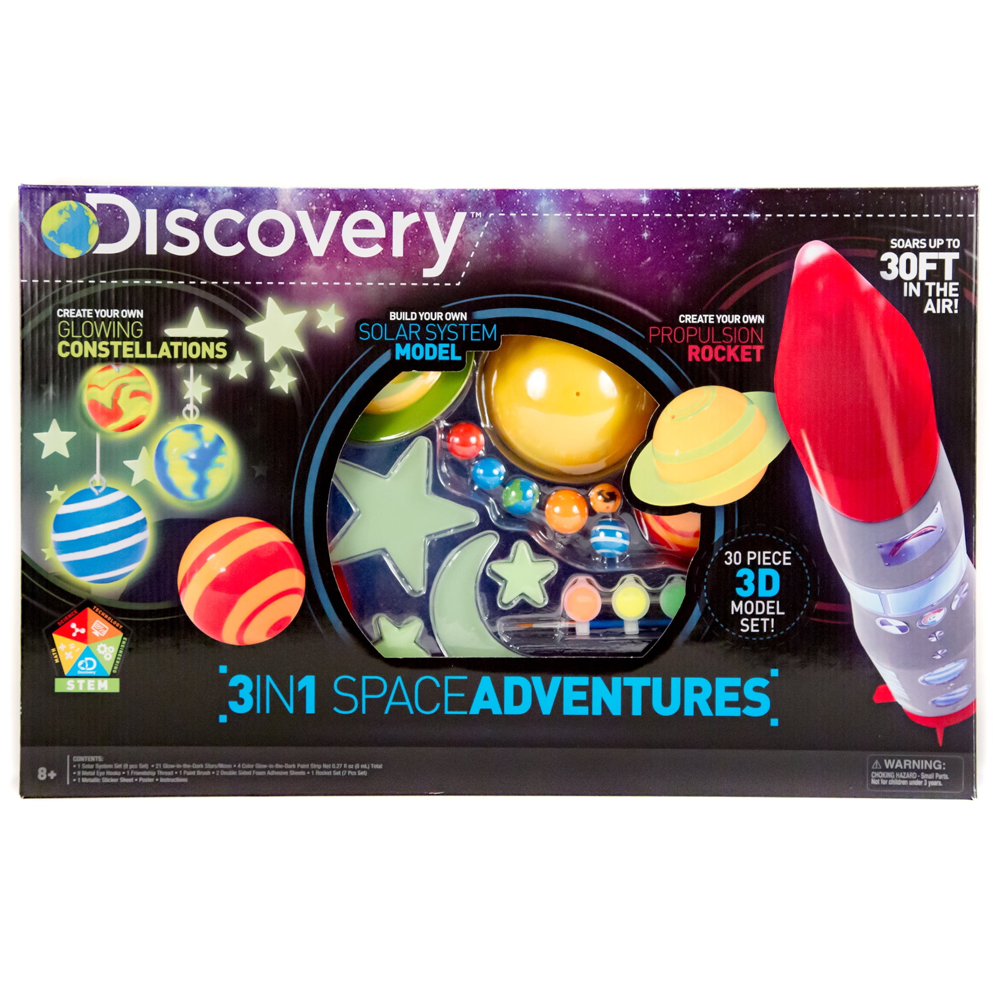 Space Adventure Glow-in-the-Dark Sticker Set