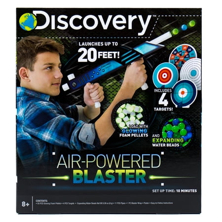 Discovery Air-Powered Blaster, Includes 4 Targets and Waterbeads, 6+
