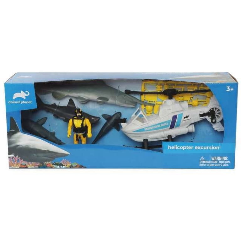 Animal Planet Helicopter Exploration Playset with Scuba Gear & 4