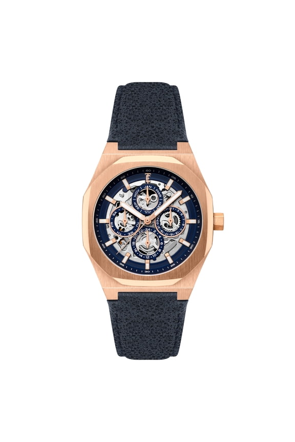 Discovery Drake Triple Calendar Skeleton Automatic Blue Mirage