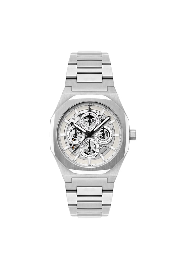 Discovery Drake Triple Calendar Skeleton Automatic Ivory Whisper