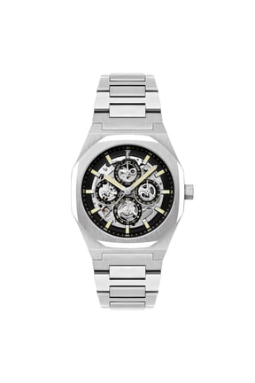 Discovery Drake Triple Calendar Skeleton Automatic Shadowed Steel