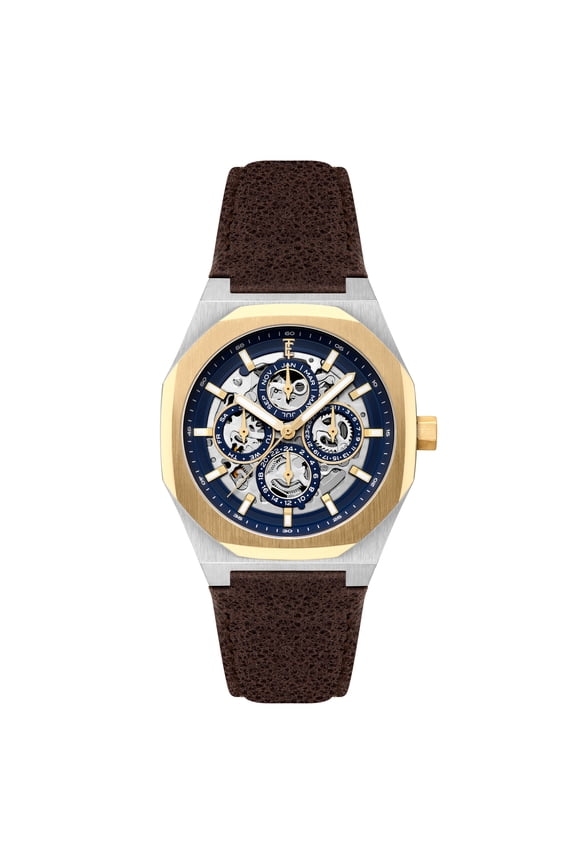 Discovery Drake Triple Calendar Skeleton Automatic Steel Blue
