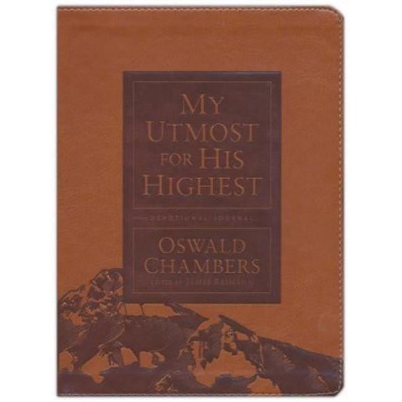Discovery House Publishers  My Utmost for His Highest Devotional Journal - Updated-Brown Leather-Like
