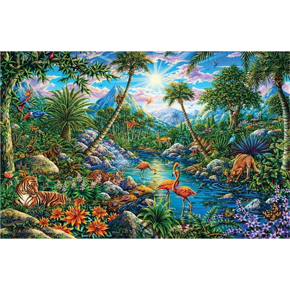 Discovery Island by Michael Fishel Mini Poster- 17" x 11"