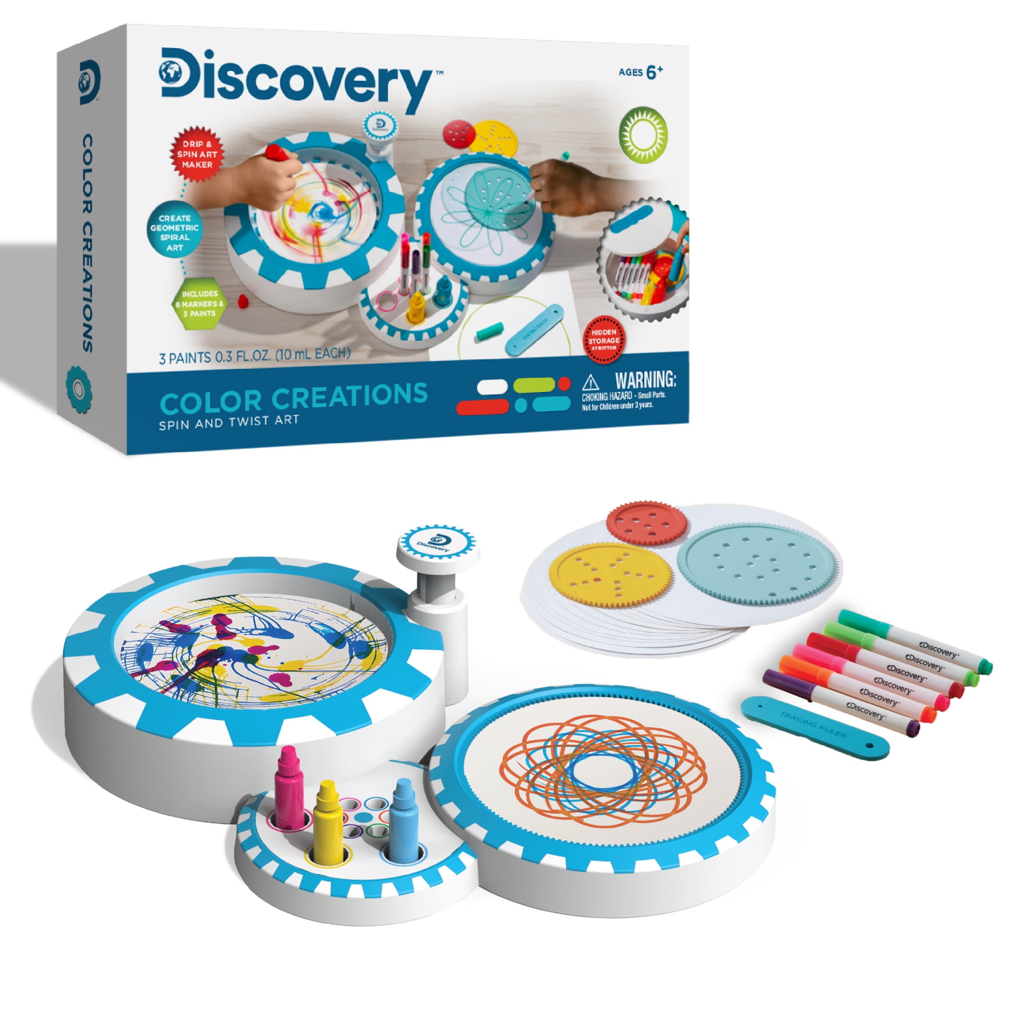 Discovery Kids Color Creations Dip and Spin Art Maker Set