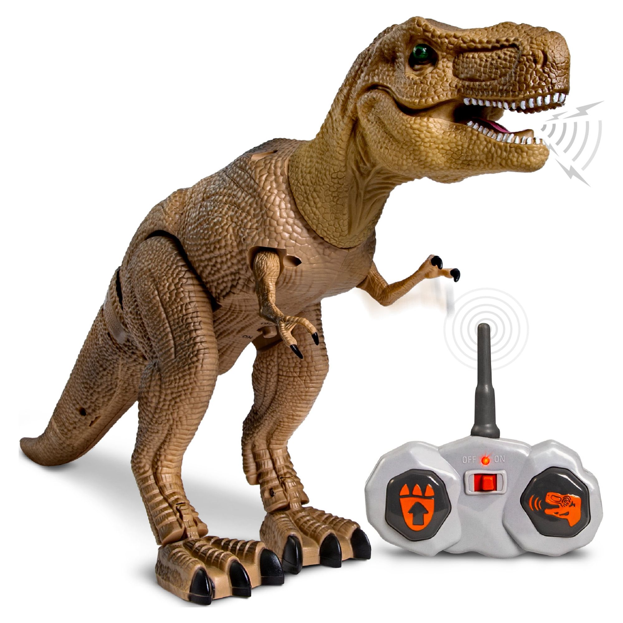 Discovery Kids Robotic RC T-Rex Action Dinosaur, with Wireless Remote Control & Moving Parts, Brown - image 1 of 12