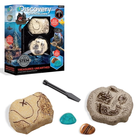 Discovery #MINDBLOWN Kid's Excavation Kit with Chisel, Interactive Science Experiment, 2-Pack
