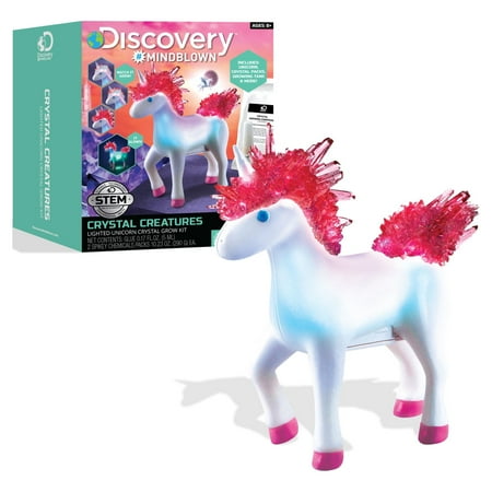 Discovery #MINDBLOWN Unicorn Crystal Grow LED Set, Includes Growing Solution, Tools, LED Light, and More