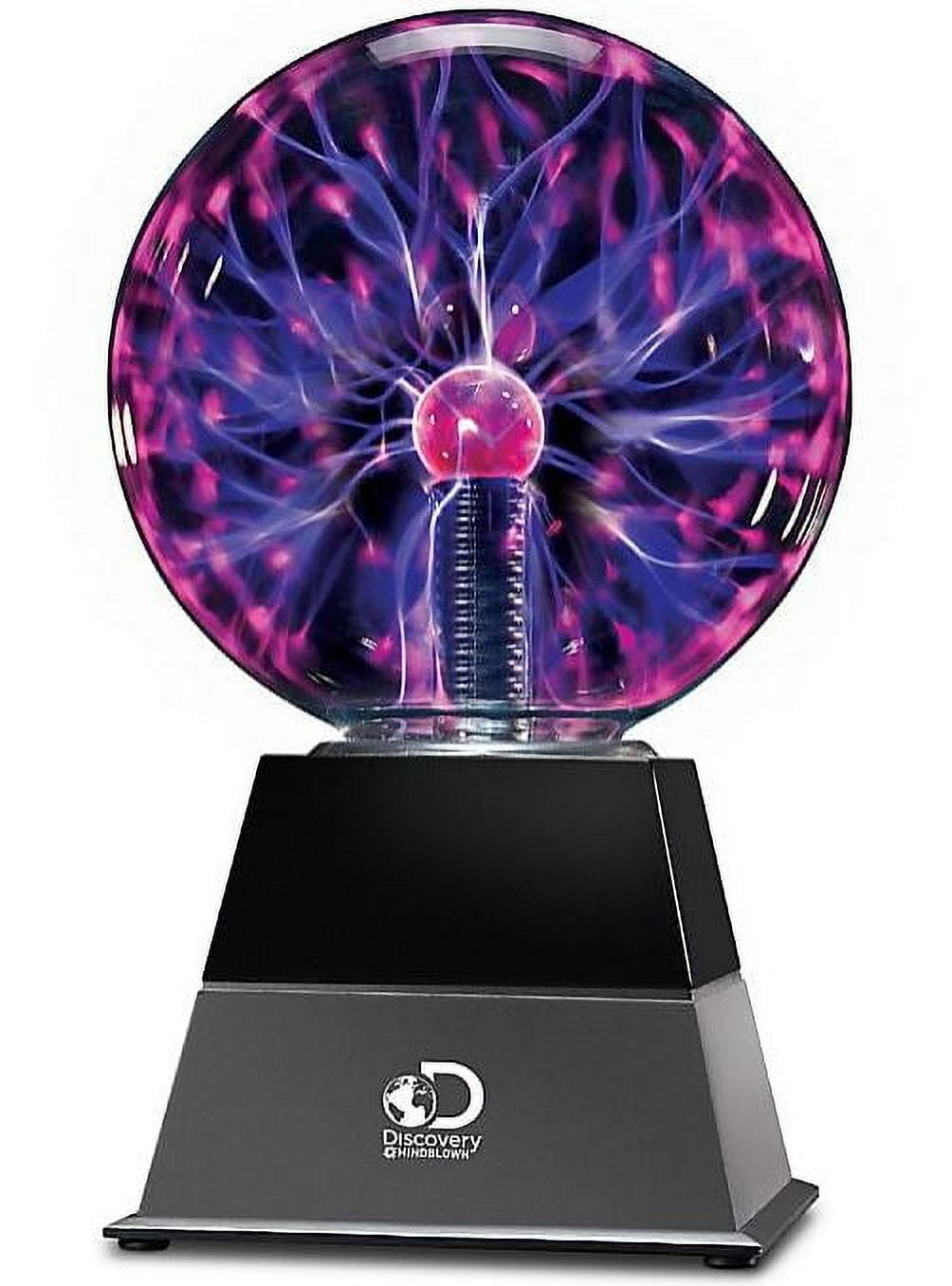 Discovery #Mindblown Color Changing Glass Plasma Globe Lamp,1.7 lb, 6.25 in x 12.25 in