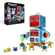Open Box Discovery #Mindblown DIY Prize-Pod Robot 52-Piece Retro Vending Machine Build Kit for Children