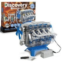 Discovery #Mindblown Model Engine Kit for Children, with Moving Motor Parts and LED Lights