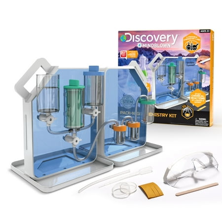 Discovery #Mindblown Pack-N-Go Chemistry Set with 30 Different Experiments, STEM Toys for Kids, 8+
