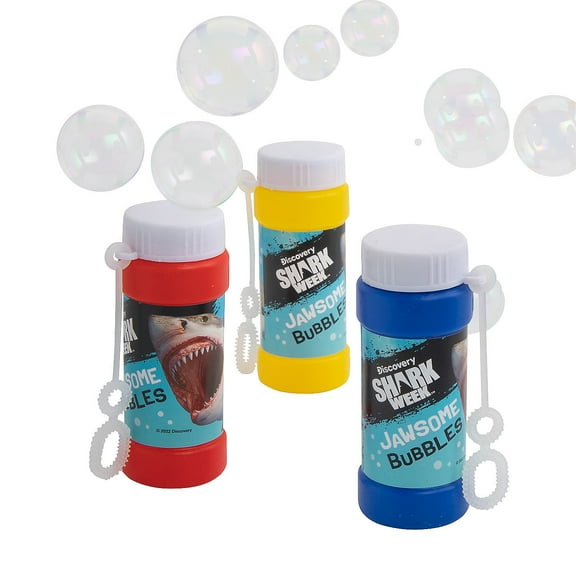 Discovery Shark Week Bubble Bottles - 12 Pieces