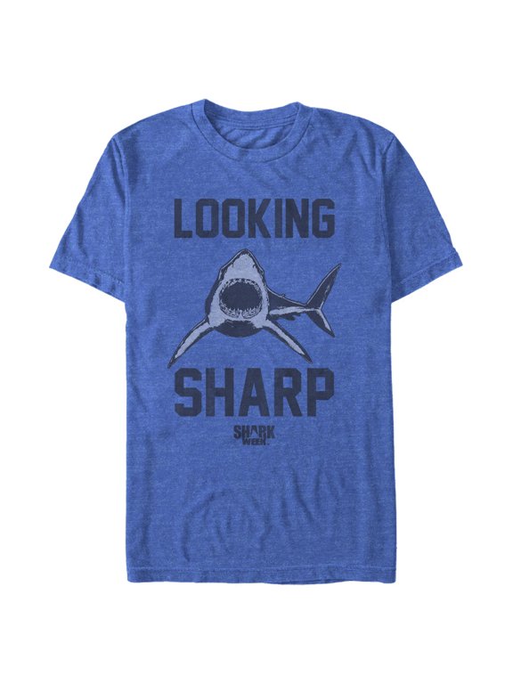 Mens Discovery Shark Week Looking Sharp T Shirt