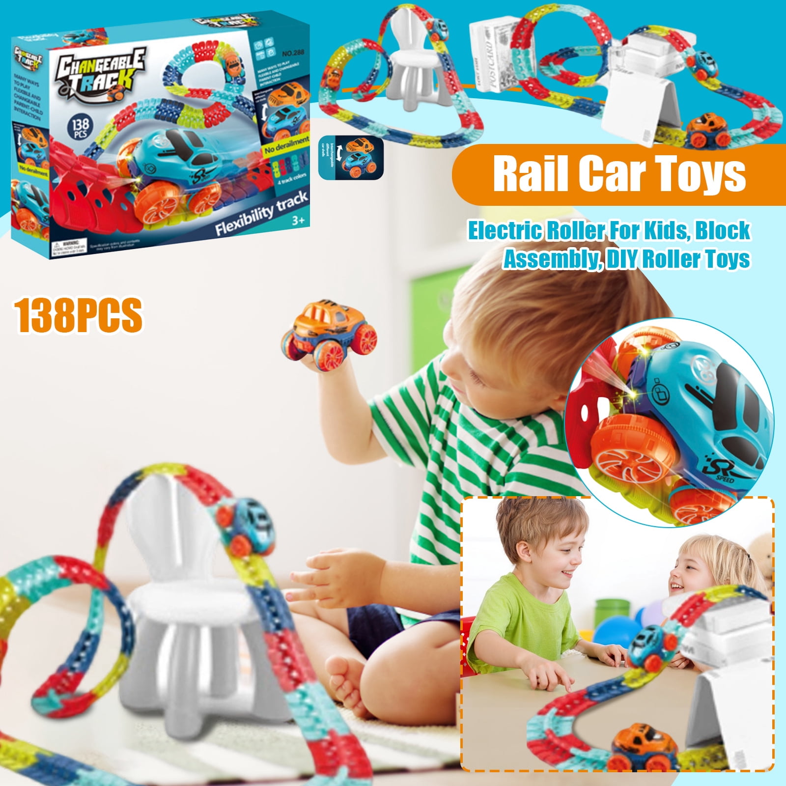 Discovery Toys – Crazy Climb Track | Car Track Set with LED Light-Up ...