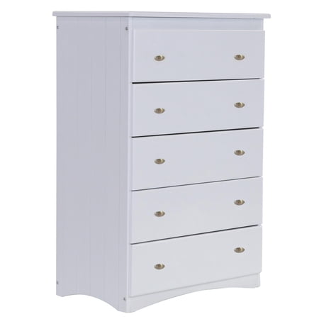 Discovery World Furniture 5 Drawer Chest in White