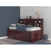 Discovery World Furniture Twin Daybed with 6 Drawers in Merlot