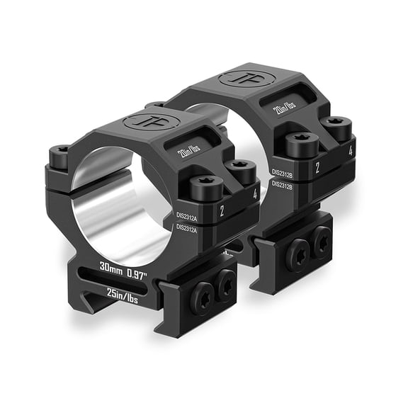 Discoveryopt Rifle Scope Rings 30mm Tube Fits 0.97" Precision Pre-lapped Mount for Picatinny Rails
