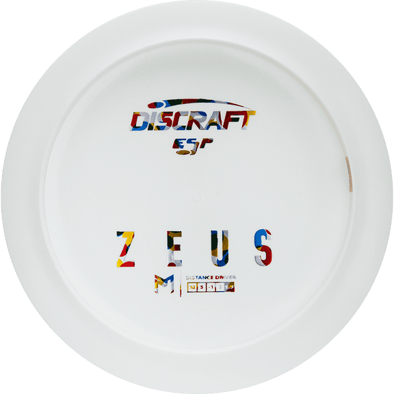 Discraft Dye Pack Bottom Stamp Paul McBeth ESP Zeus Distance Driver Golf Disc - White / 173-174g