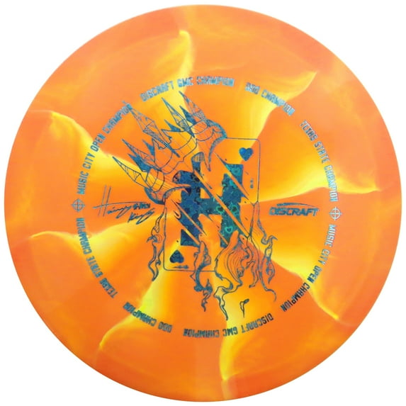 Discraft Limited Edition 2021 Tour Series Hailey King Swirly ESP Vulture Distance Driver Golf Disc - 173-174g - Colors Will Vary