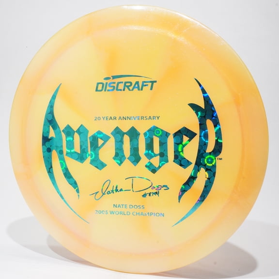 Discraft Nate Doss Colorshift Z Avenger Disc Golf Driver, 20th Anniversary World Champ