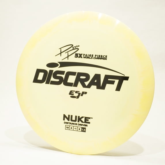 Discraft Paige Pierce 5x ESP Nuke Disc Golf Distance Driver, Pick Your Disc 170-172g Yellow - 19