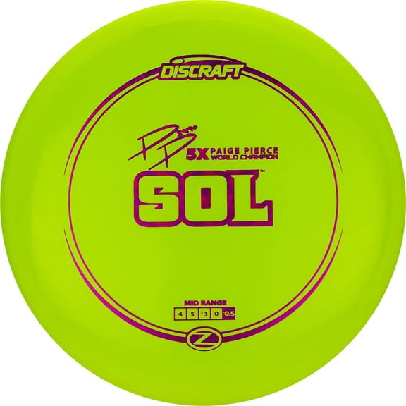Discraft Paige Pierce Signature Z SOL Mid-Range 167-169 Gram Golf Disc