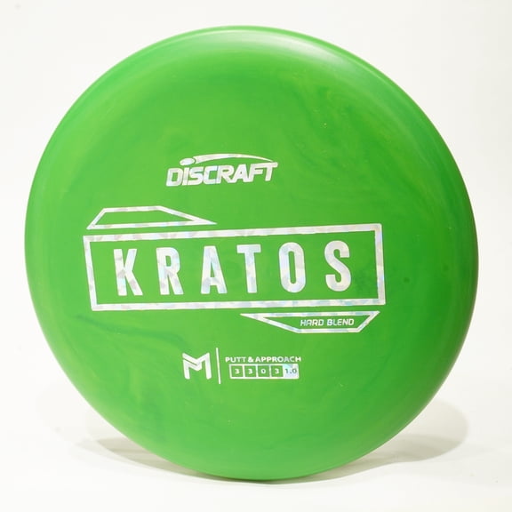 Discraft Paul McBeth Hard Kratos Disc Golf Putter & Approach Disc, Pick Color/Weight [Stamp & Exact Color May Vary] Green 173-174 grams