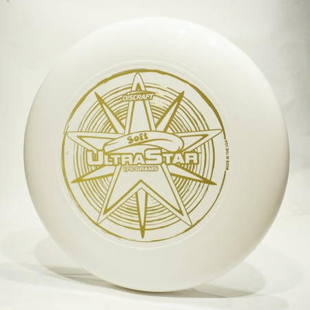 Discraft Soft UltraStar - Flexible, Easy to Catch Frisbee Ultimate Frisbee Sport Flying Disc White