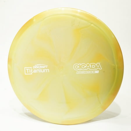 Discraft Titanium Cicada (New Blend) Disc Golf Fairway Driver, Pick Your Disc 173-174g Gold - 6