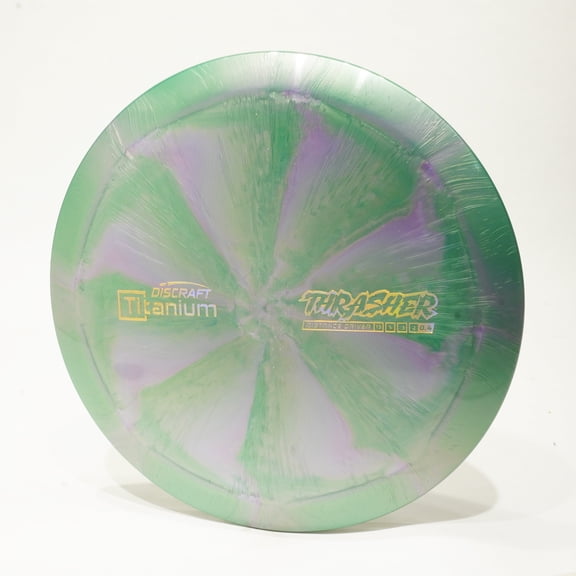 Discraft Titanium Thrasher (New Blend) Disc Golf Distance Driver, Pick Your Disc 173-174g Green & Purple Burst